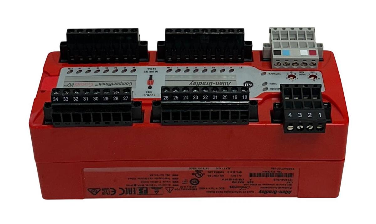 Used ALLEN BRADLEY 1791DS-IB16 /A Guard I/O 16-PT DIGITAL COMBINATION MODULE USNP