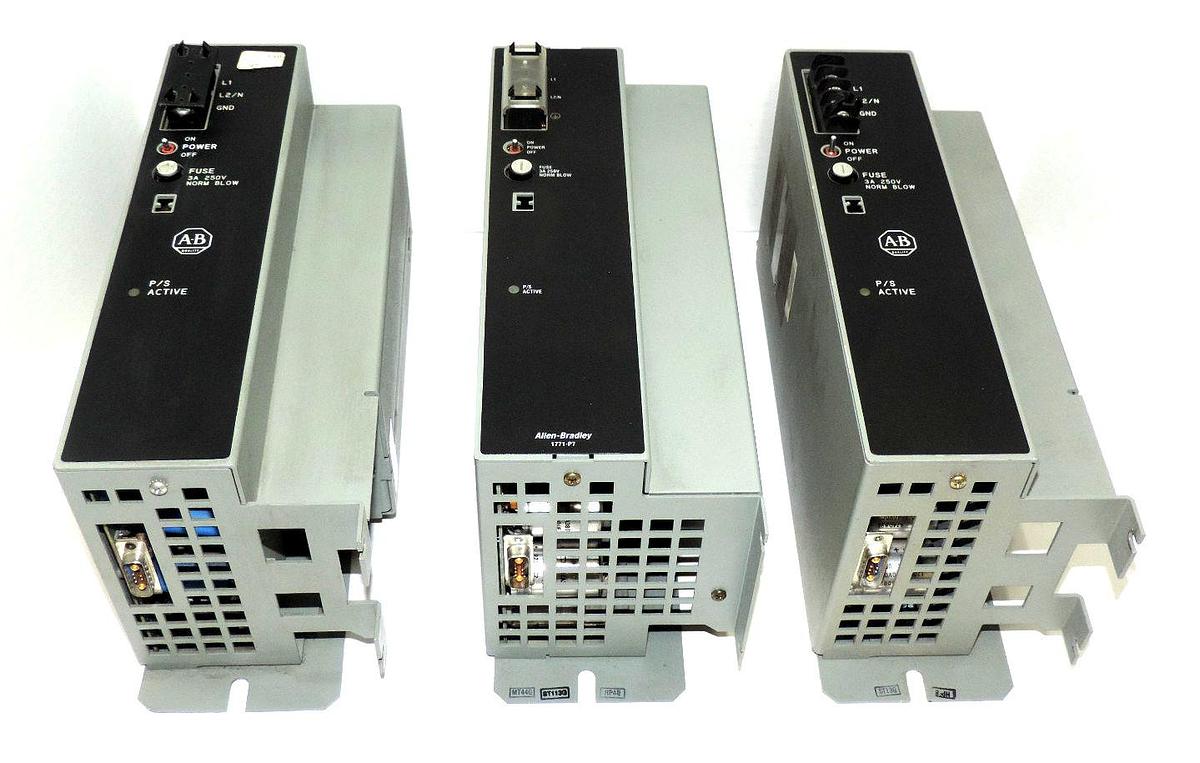 Used LOT OF 3 ALLEN BRADLEY 1771-P7 POWER SUPPLY MODULES SER. B, SER. D