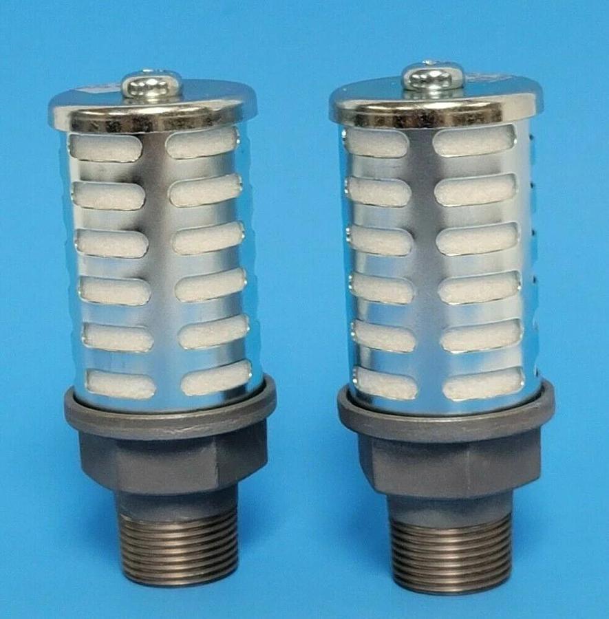 LOT OF 2 NEW SMC AN500-06 AN SILENCERS AN 3/4INCH STANDARD (PT)