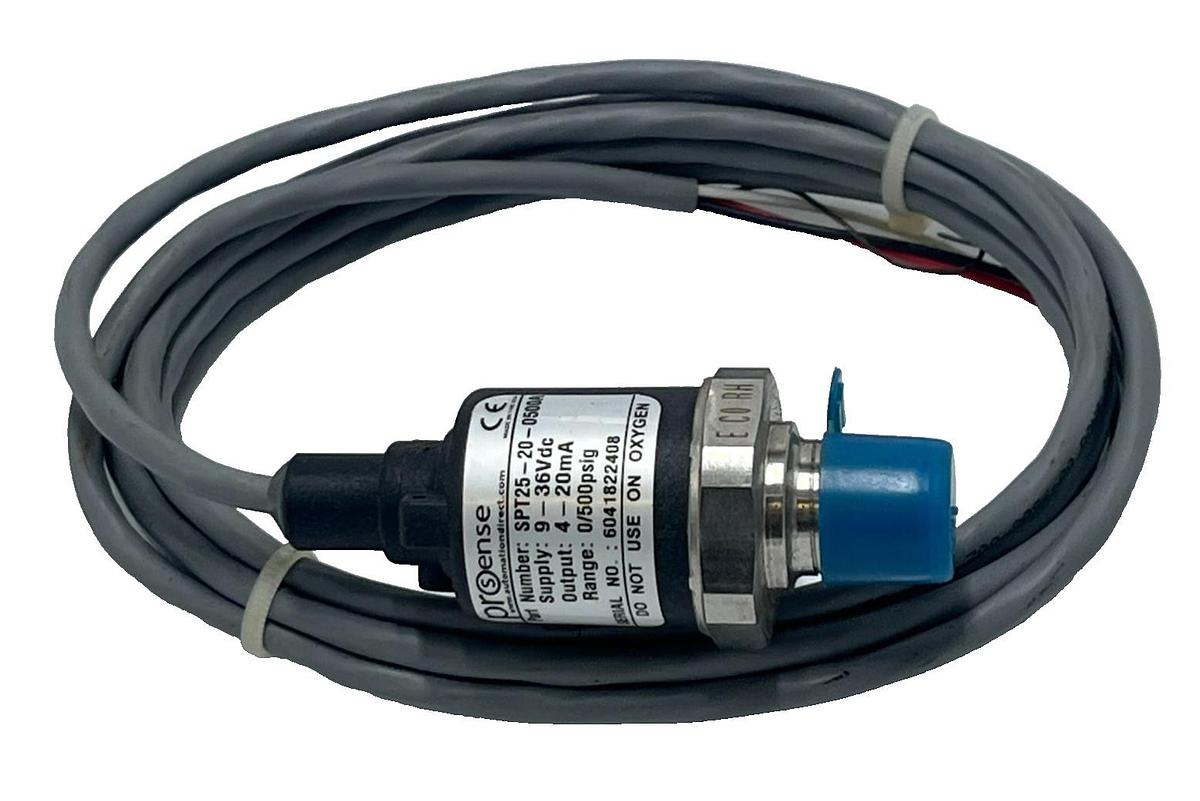PROSENSE SPT25-20-0500A Pressure Transmitter 0-500 PSIA 4-20mA 1/4" NPT M12