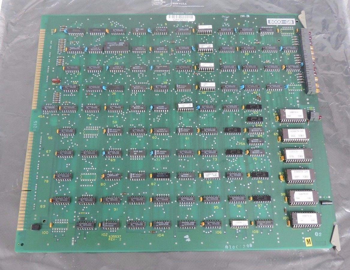 Used ALLEN BRADLEY 8000-GB MICROCONTROL MODULE 635537 REV 2 8000GB
