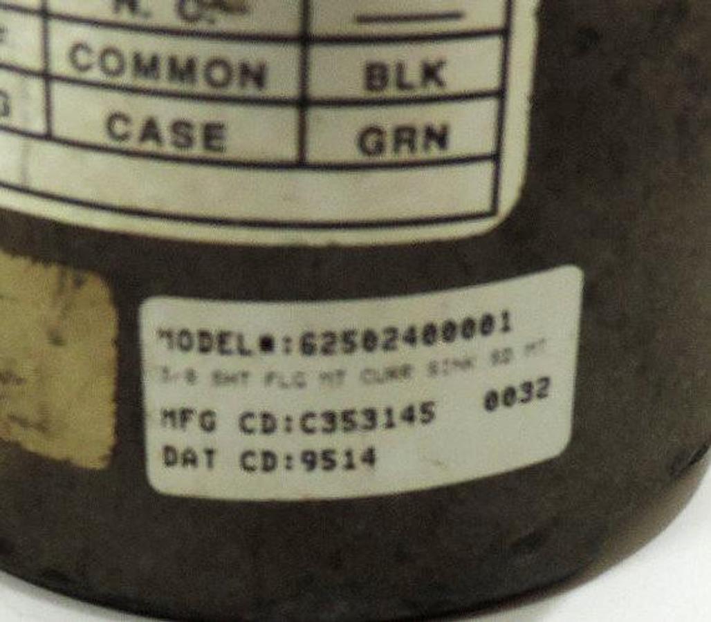 Used DANAHER DYNAPAR ENCODER 62502400001 FLANGE MOUNT 3/8" SHAFT CURR SINK SD MT