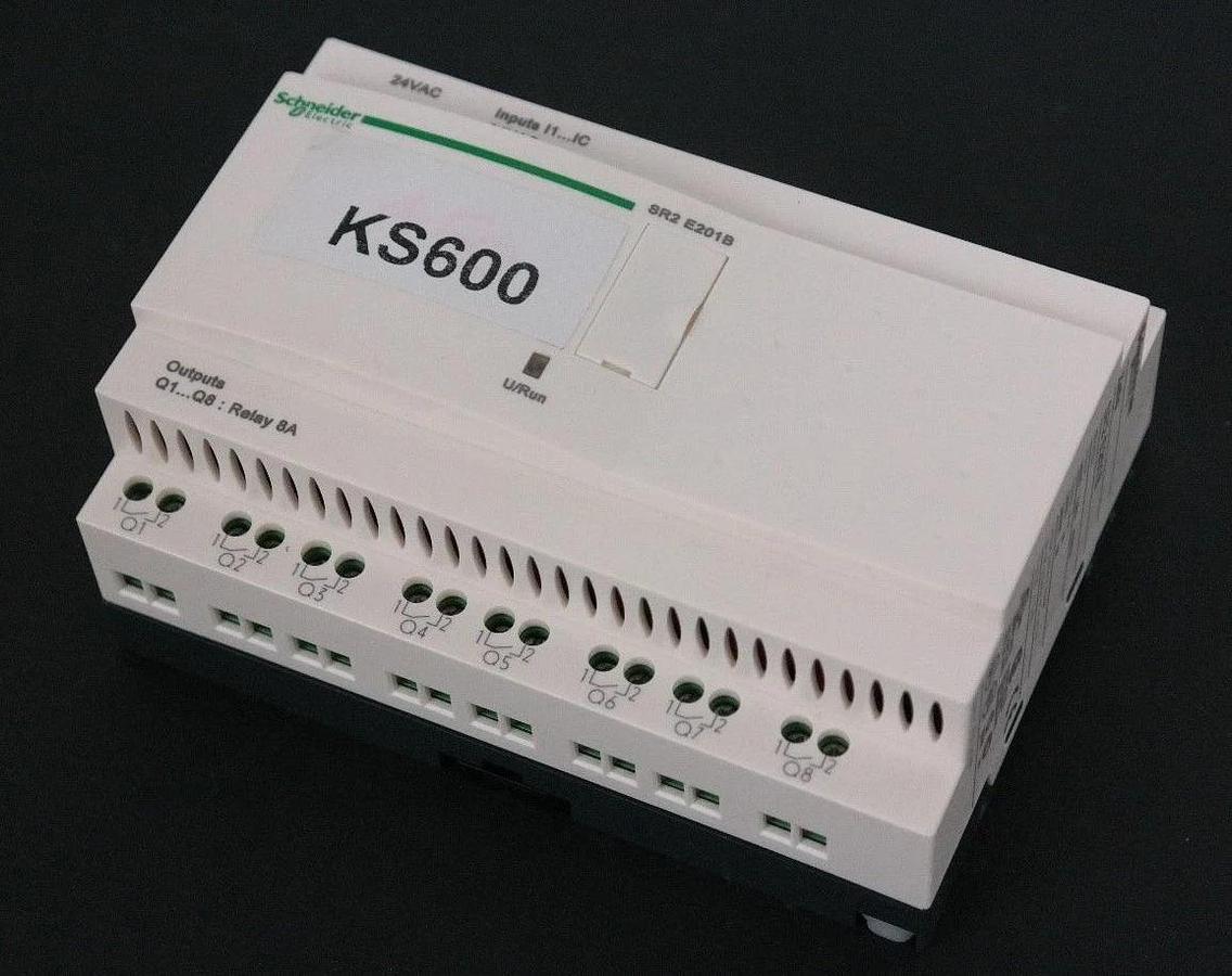 Used NIB SCHNEIDER SR2 E201B BASIC SMART RELAY LOGIC MODULE W/ CLOCK 054984 88960034