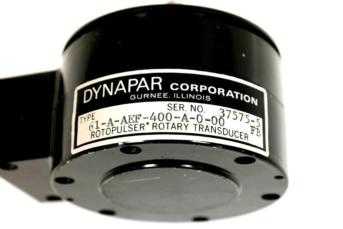 Used DYNAPAR 61-A-AEF-400-A-0-00 FB ROTOPULSER ROTARY TRANSDUCER 61AAEF400A000