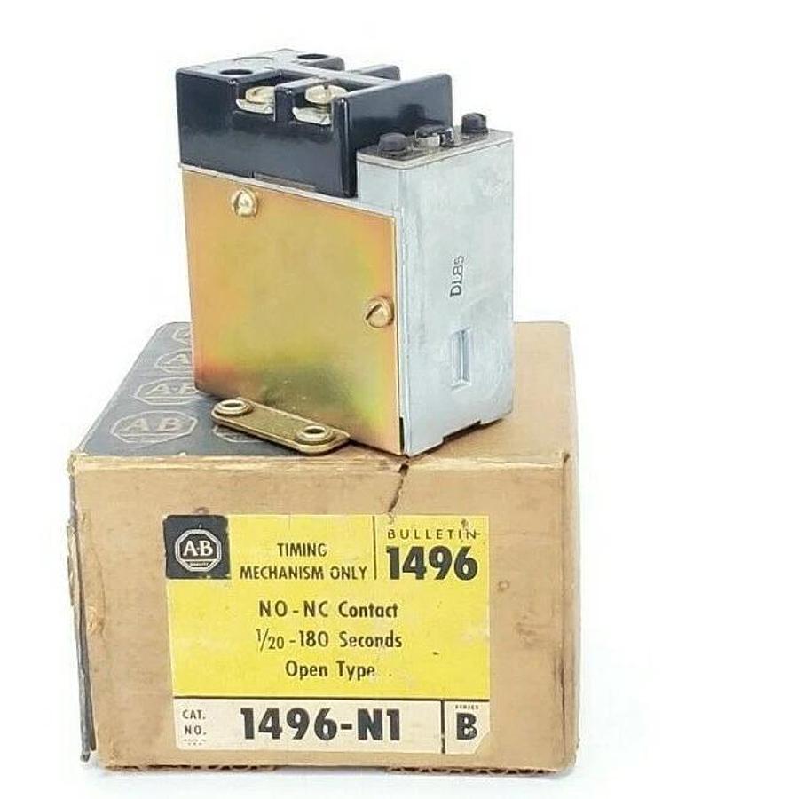 Used ALLEN BRADLEY 1496-N1 TIMING MECANISM SER. B, 1496N1, 1/20-180 SECONDS