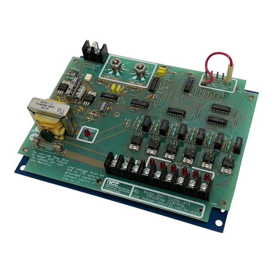 Used National Controls Corp NCC DNC-T2006-A10 Dust Collector Timer Board New Surplus