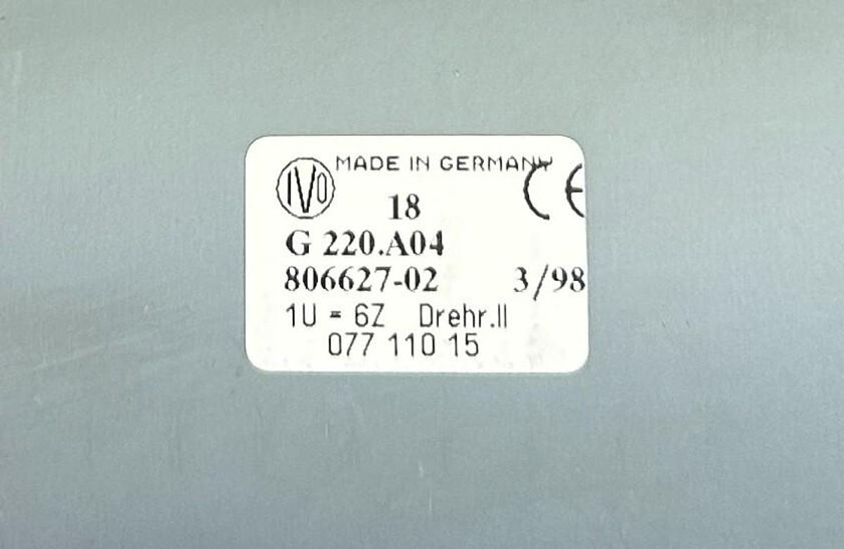 Used NEW IVO BAUMER G 220.A04 / 806627-02 ROTARY COUNTER 4-DIGIT NOS