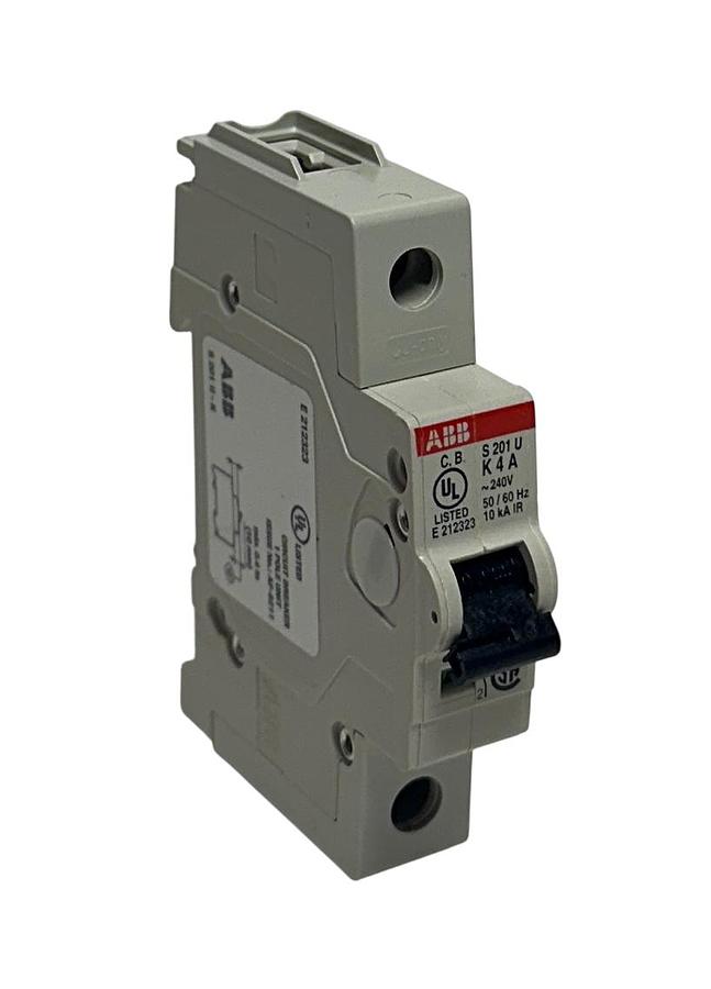 Used ABB S201U-K4 / S201U-K4A MINI CIRCUIT BREAKER 240V 4A OEM NSNP