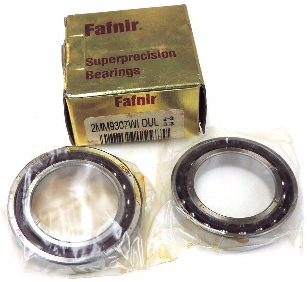 Used NIB FAFNIR 2MM9307WI DUL SPINDLE BEARING PAIR