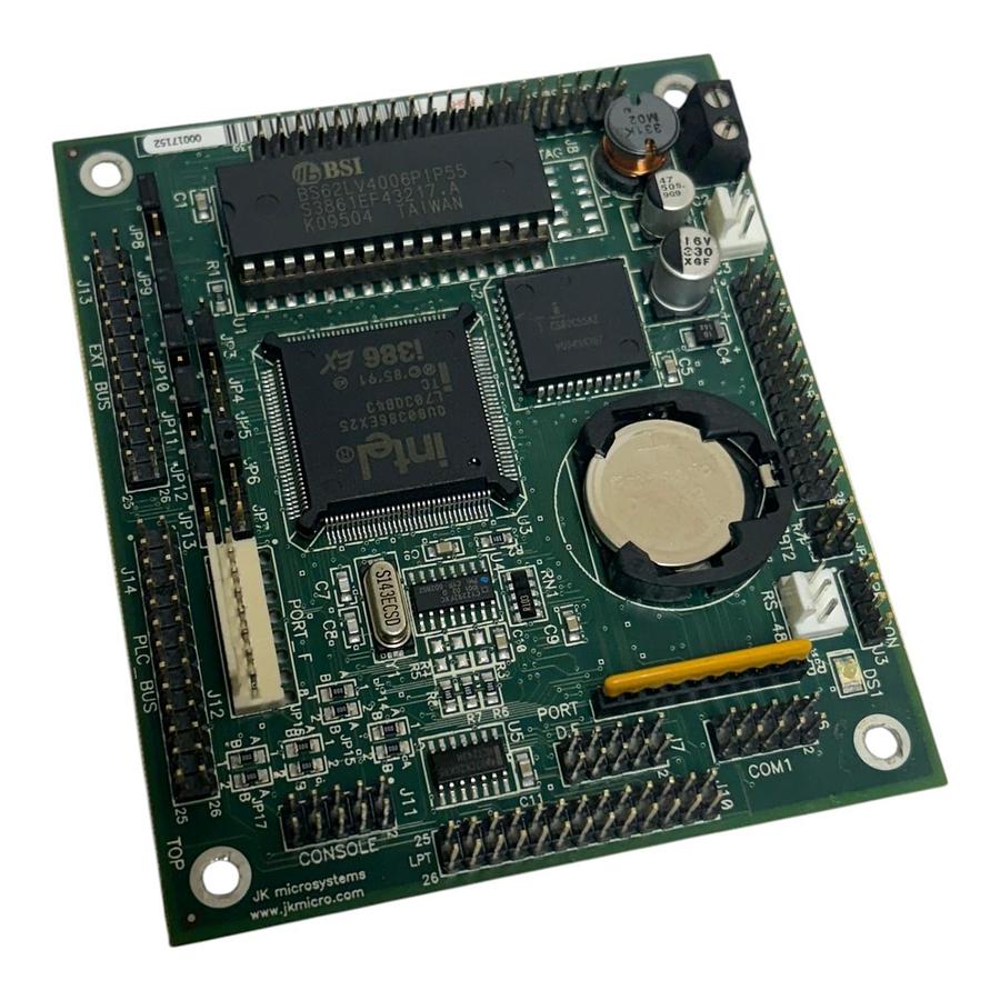 Used JK Microsystems 84-0011 Rev G Intel i386 EX Embedded Processor Board