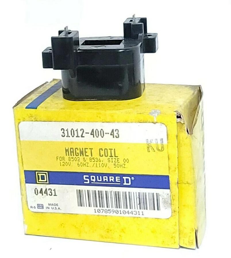 Used LOT OF 4 NIB SQUARE D 31012-400-43 MAGNET COILS 120V. 60HZ/110 50HZ