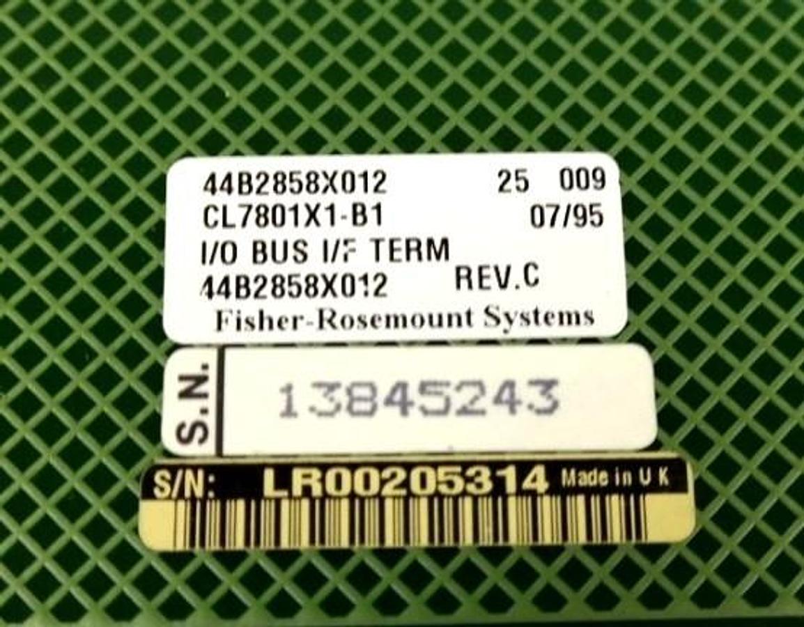 Used FISHER-ROSEMOUNT CL7801X1-B1 I/O BUS I/F 44B2858X012 W/ CL7801X1-DA1 MODULE