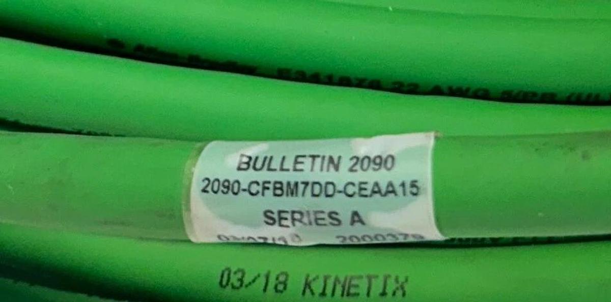ALLEN BRADLEY 2090-CFBM7DD-CEAA15 /A Kinetix MOTOR FEEDBACK SERVO CABLE 15M NSNP