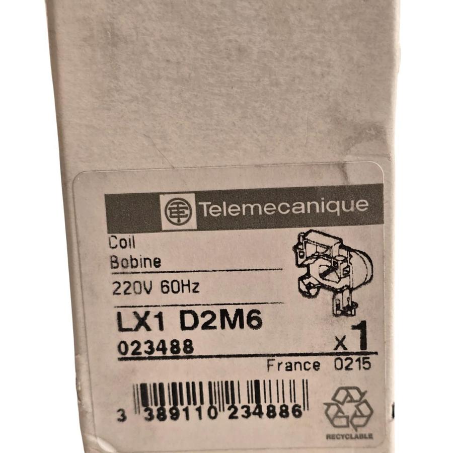 TELEMECANIQUE LX1D2M6 TeSys Deca COIL 220V 60HZ for 9-18A CONTACTOR 023488 NSMP