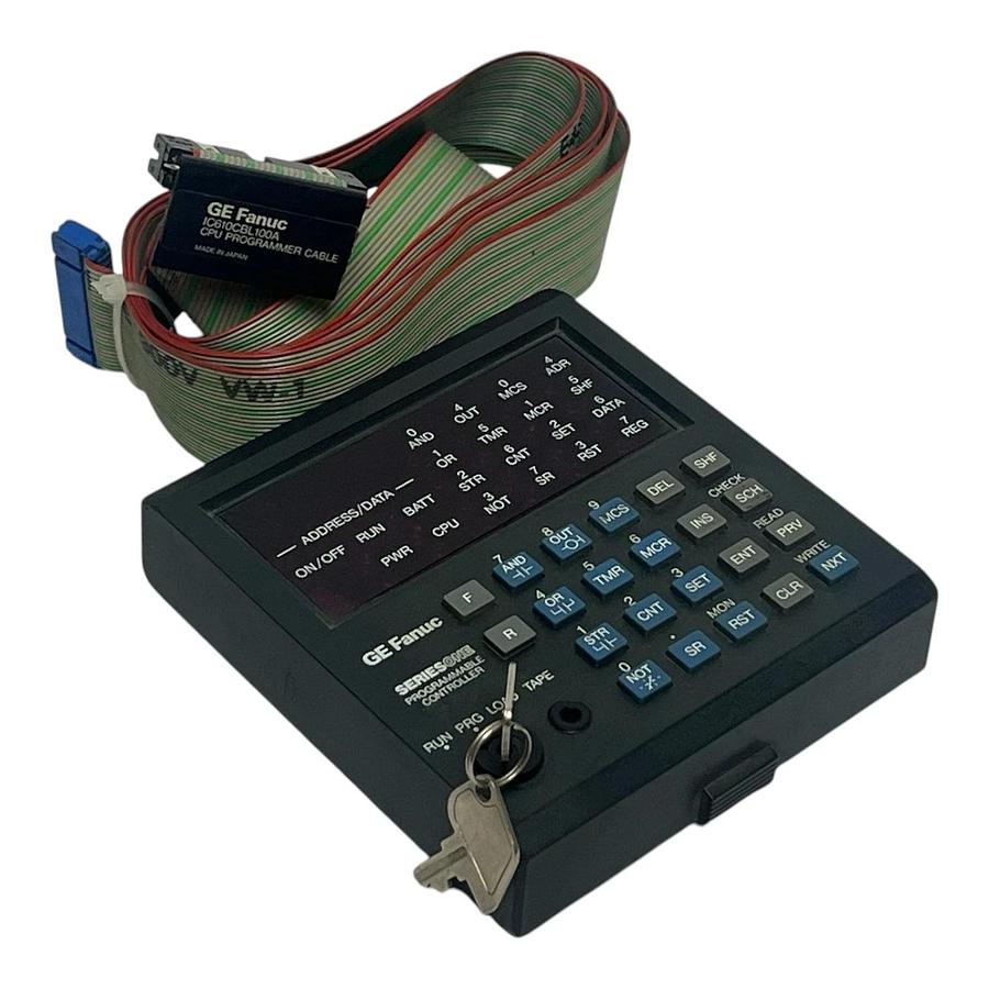 Used GE Fanuc IC610PRG105B Series One Handheld Programmer w/ IC610CBL100A Cable