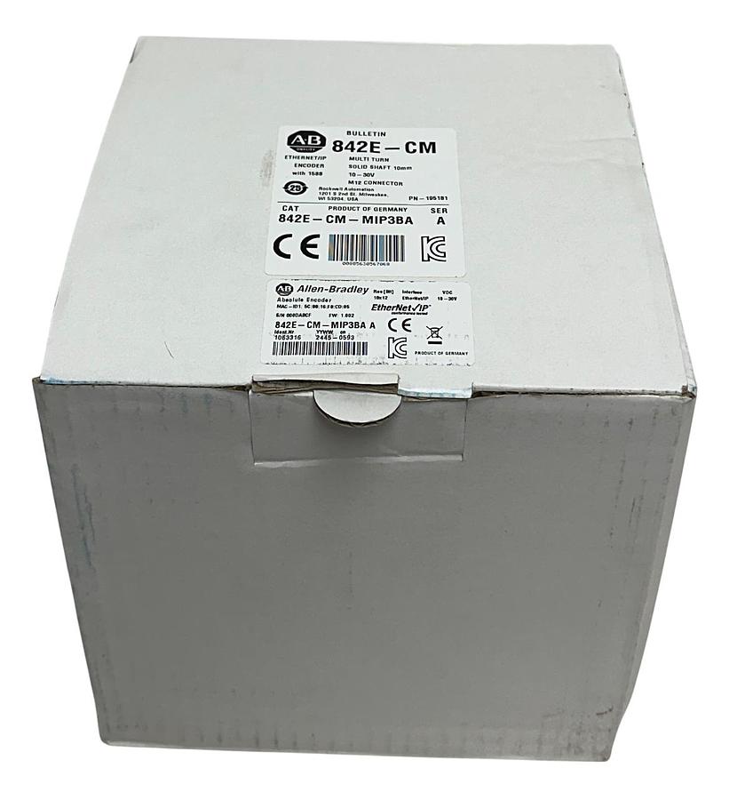Used ALLEN BRADLEY 842E-CM-MIP3BA /A EtherNet/IP ENCODER CIP MOTION 842E-CM 10mm NSMP