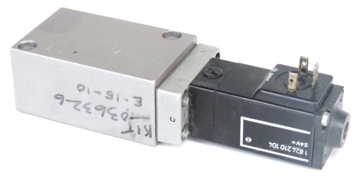 Used BOSCH 1824210104 SOLENOID VALVE COIL 24V WITH MANIFOLD