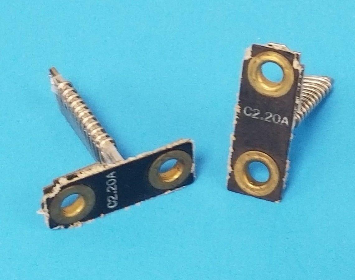 LOT OF 2 NEW GENERAL ELECTRIC C2.20A HEATER ELEMENTS C220A