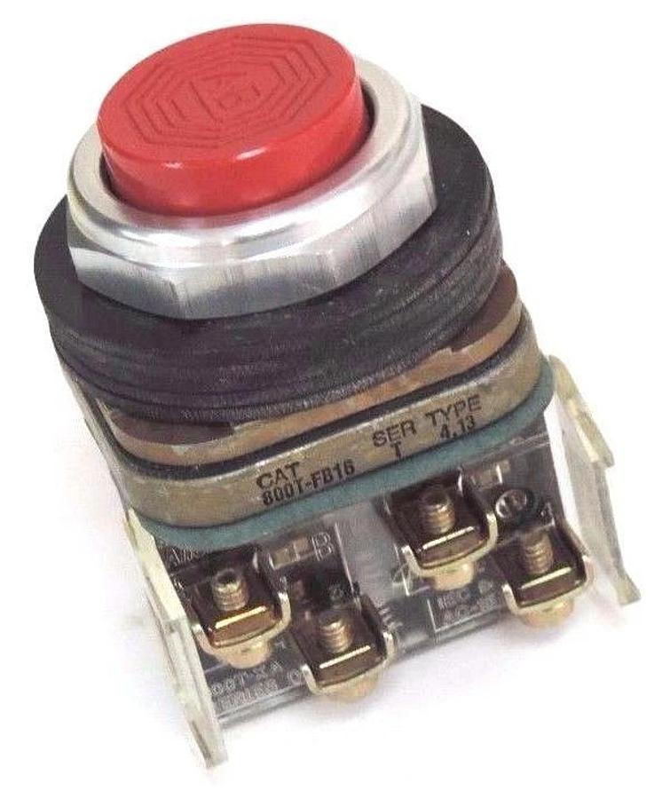 NEW ALLEN BRADLEY 800T-FB16 PUSHBUTTON 800TFB16 SER. T W/ 800T-XA SER. D BLOCK
