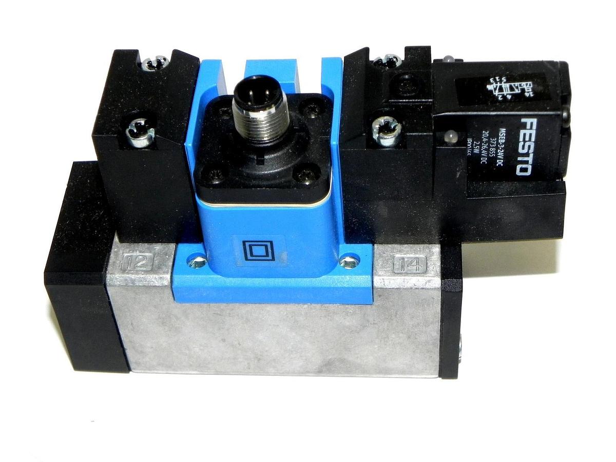 Used NIB FESTO 184494 SOLENOID VALVE MEBH-5/2-D-1-ZSR-FR-C