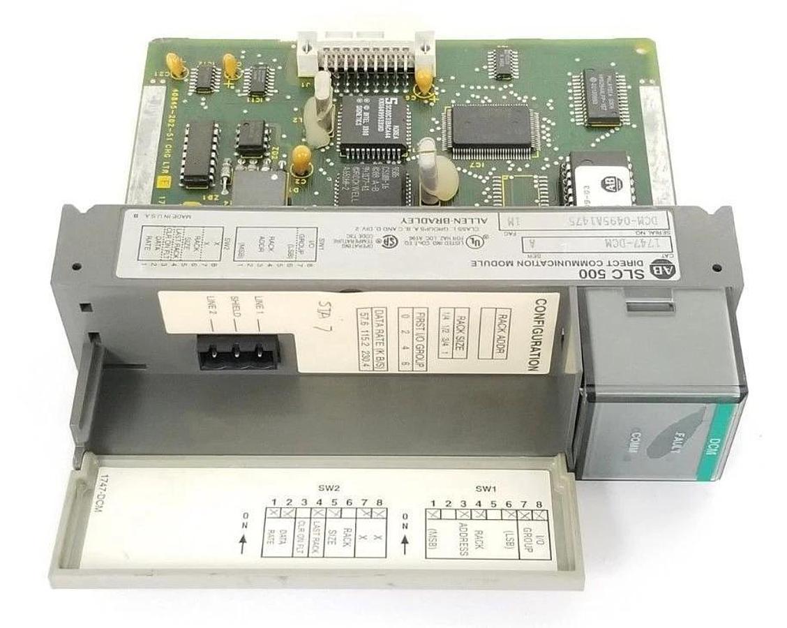 Used ALLEN BRADLEY 1747-DCM DIRECT COMMUNICATION MODULE 1747DCM, SER. A