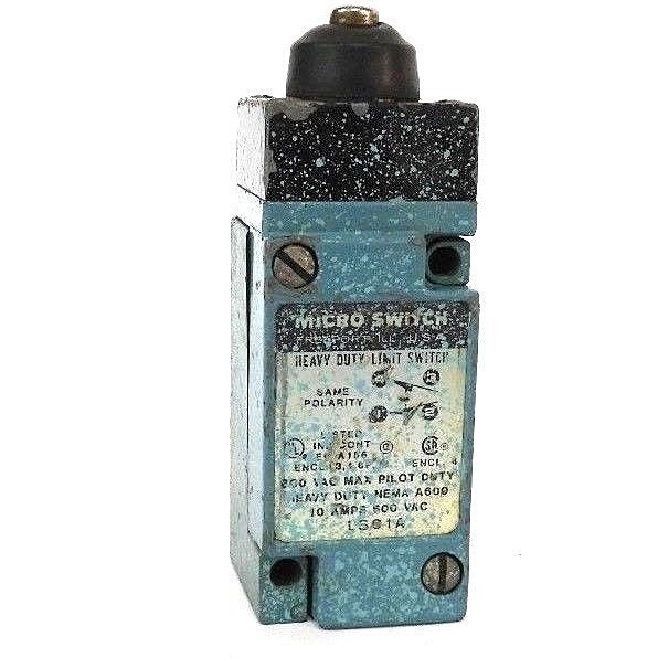 Used HONEYWELL MICRO SWITCH LSC1A HEAVY DUTY LIMIT SWITCH PLUNGER
