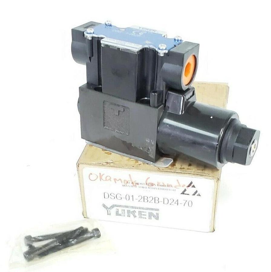 NIB YUKEN DSG-01-2B3B-D24-70 DIRECTIONAL VALVE ELECTRICAL RELAY TYPE 5075PSI MAX