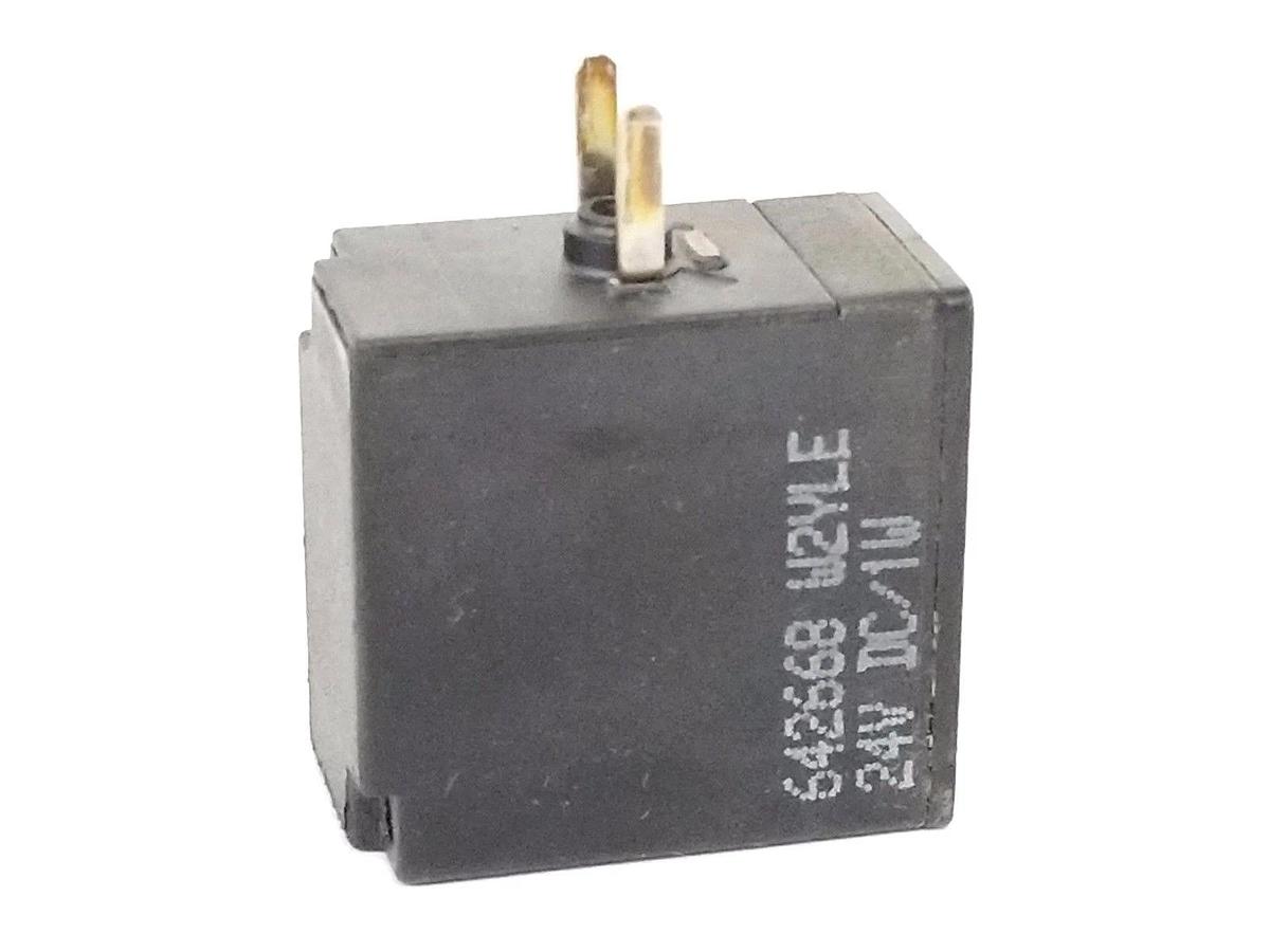 Used BURKERT SICK 7027752 VALVE SOLENOID 24V DC, 0-65PSI, 642668 W2YLE 24V DC/1W