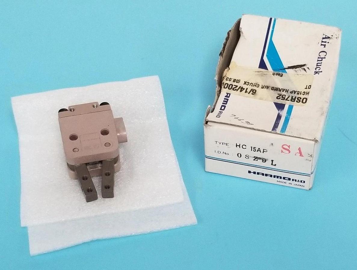 Used NIB HARMO HC15AP AIR CHUCK ID. NO. 0S2Z9L, HC 15AP