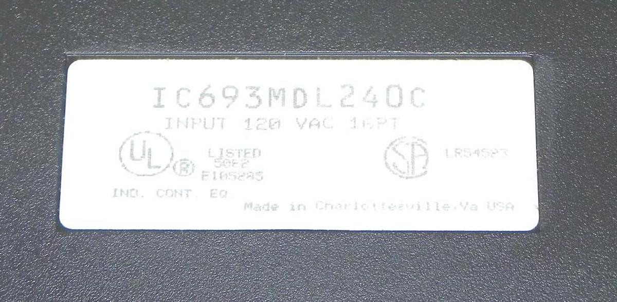 Used GENERAL ELECTRIC IC693CHS392D BASE 10-SLOT EXPANSION WITH I/O CARDS