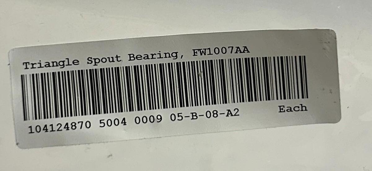 Used 10 TRIANGLE 05-B-08-A2 / FW1007AA / 104124870 OEM SPOUT BEARINGS PACKAGING NSNP