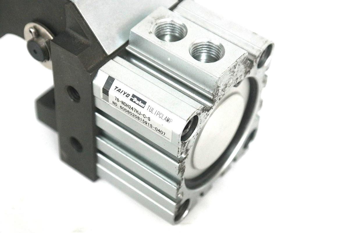 Used NEW TAIYO PARKER 78-NDH247HJ-C-S TULIPCLAMP DRAIN HOLE CYLINDER 78NDH247HJCS