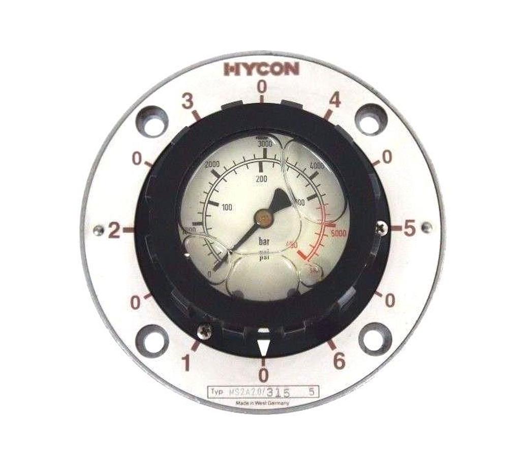 Used HYCON MS2A2.0/315 FLUID CONTROL 0-5800 PSI MS2A20315
