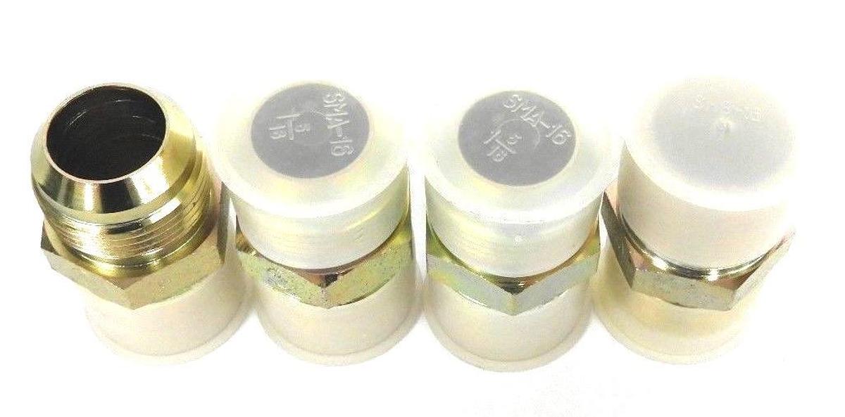 Used LOT OF 4 NEW EATON AEROQUIP 199-2404-1616 HOSE ADAPTERS 1-5/16, JIC X NPT