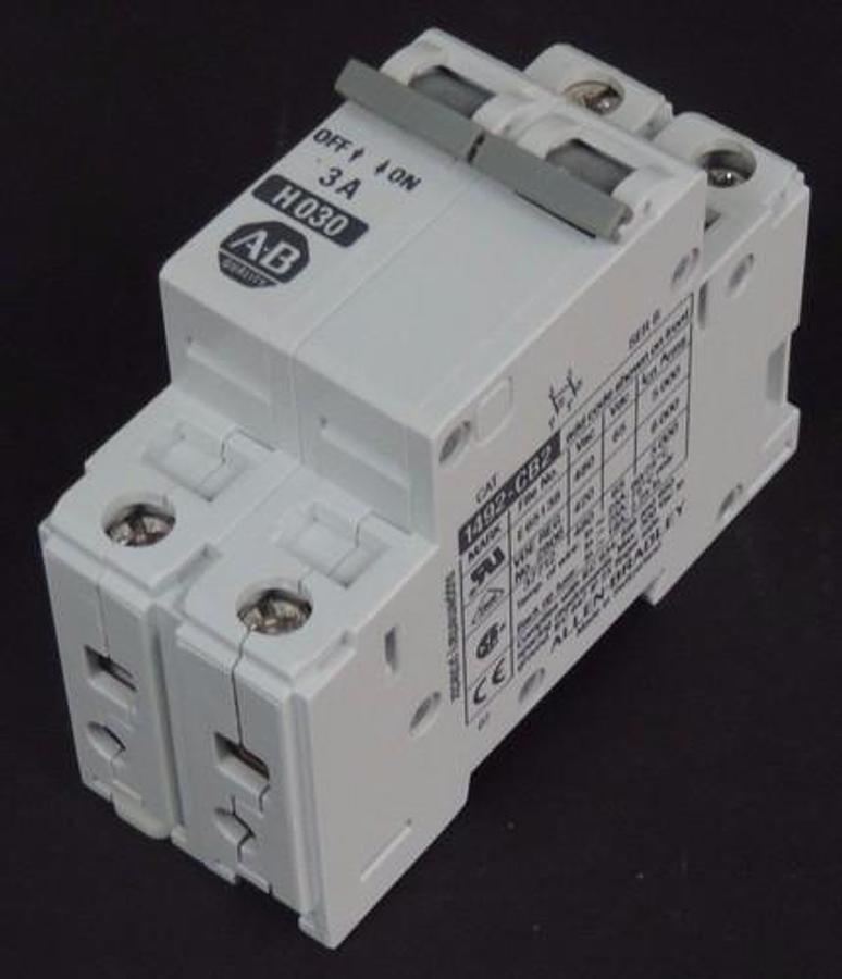 Used NIB ALLEN BRADLEY 1492-CB2H030 CIRCUIT BREAKER SER B 1492CB2H030