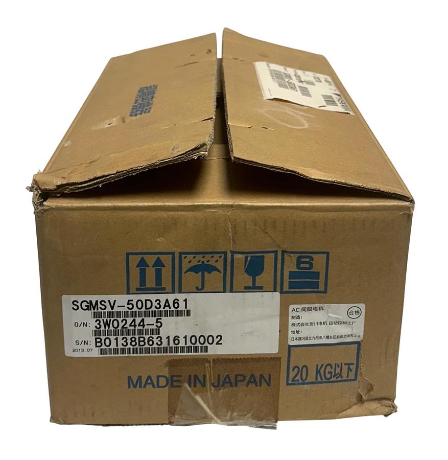 Used YASKAWA ELECTRIC SGMSV-50D3A61 AC SERVO MOTOR 5kW W/ ENCODER UTTAH-B20FL NSMP
