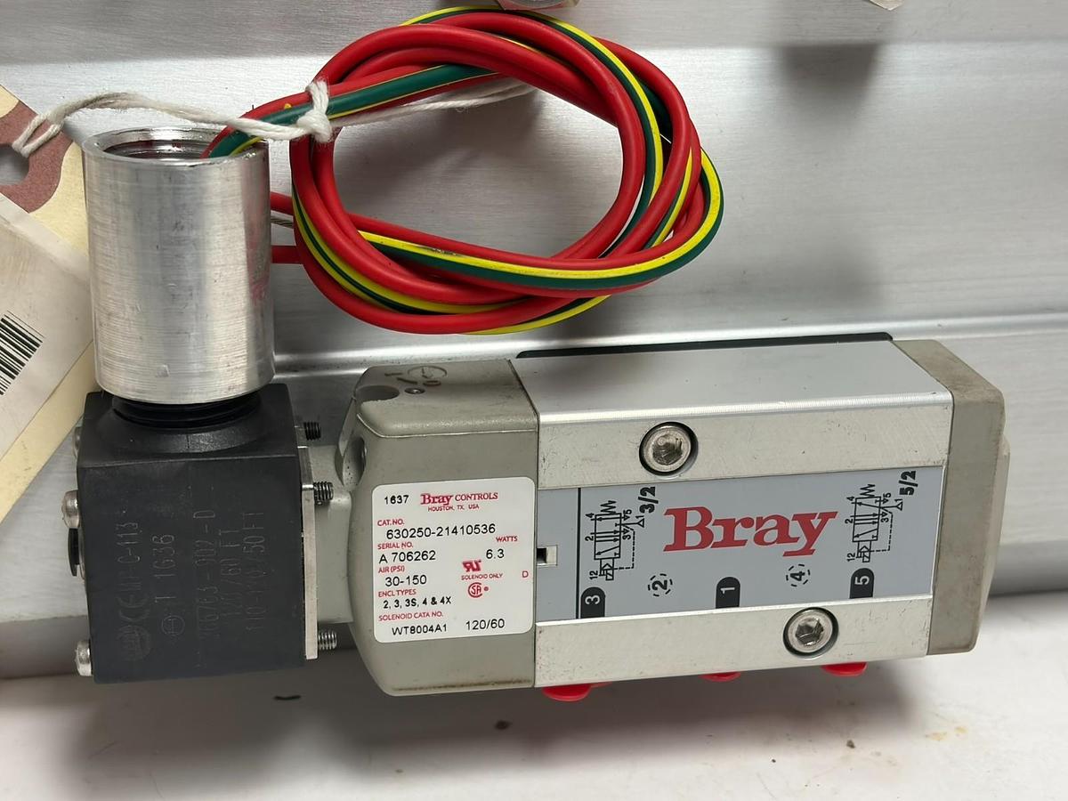 Used Bray 931284 Actuator 50-0406 Limit Switch 630250 Solenoid Valve Assembly