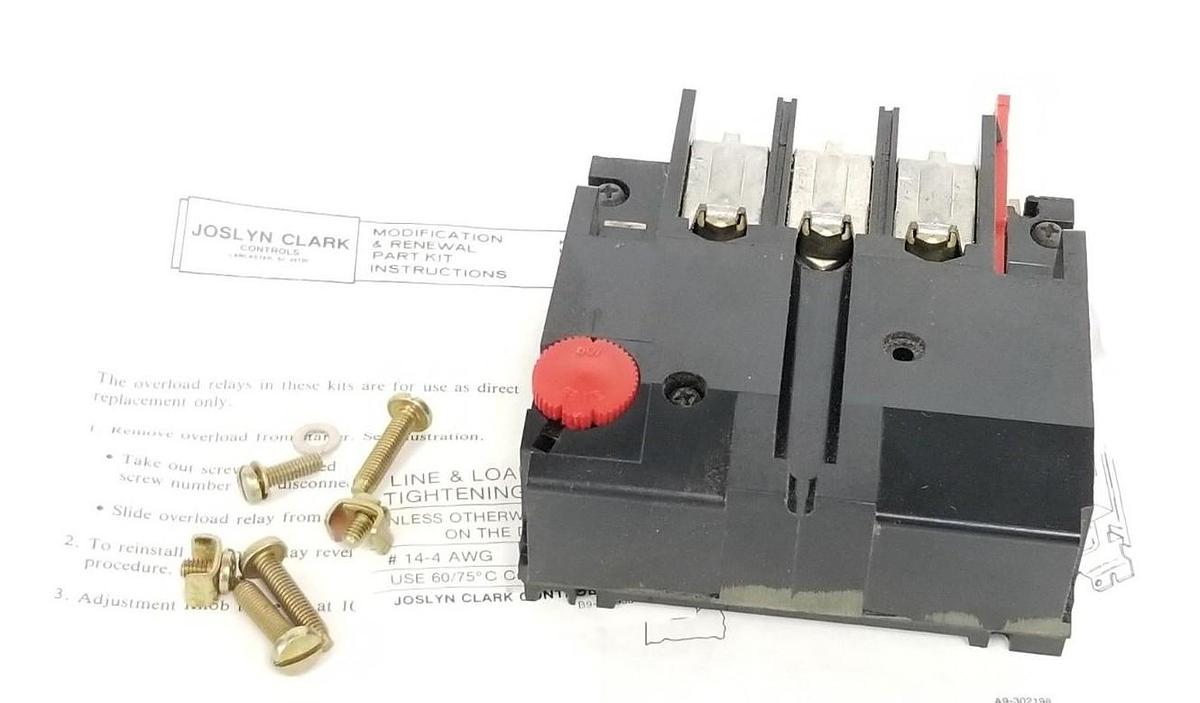 Used NIB JOSLYN CLARK KTM31-15 OVERLOAD RELAY REPLACEMENT KIT KTM3115