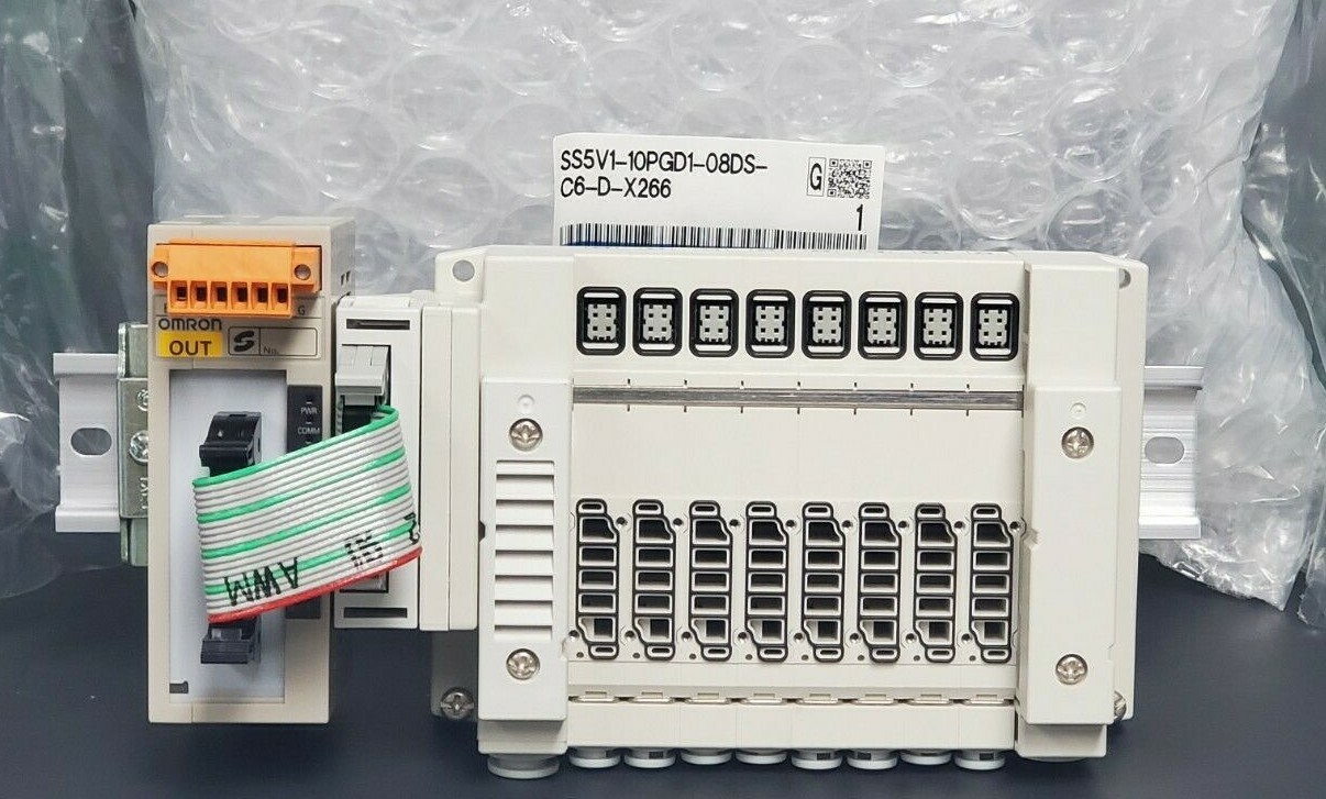 Used NIB SMC SS5V1-10PGD1-08DS-C6-D-X266 MANIFOLD SV1000 SS5V110PGD108DSC6DX266