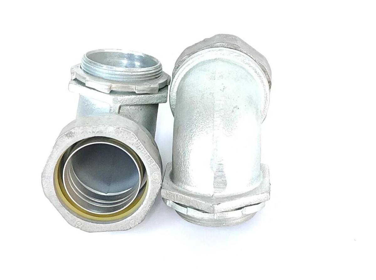 LOT OF 2 NEW HUBBELL H2009 LIQUID-TIGHT CONNECTORS OR LEXIBLE CONDUIT 2'' NPT
