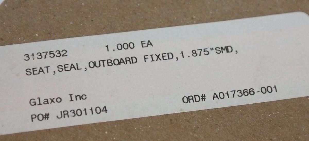 NIB GLAXCO 3137532 OUTBORE FIXED SEAL SEAT 1.875" SMD