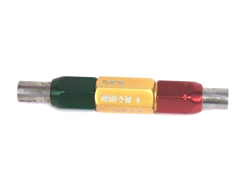Used DELTRONIC PLUG GAGE GO 15.68MM NO GO 15.78MM 705525.0.00 A