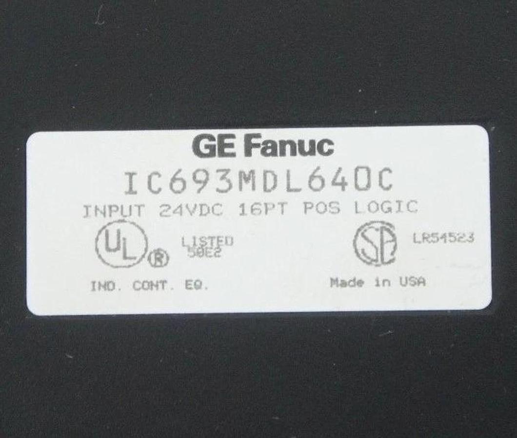 Used LOT OF 2 GE FANUC IC693MDL640C INPUT MODULE 24VDC 16 PT POS LOGIC MISSING DOORS