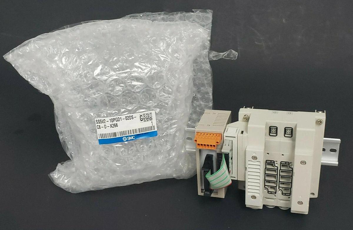 Used NEW SMC SS5V2-10PGD1-02DS-C8-D-X266 PLUG IN MANIFOLD SRT2-VOD16ML-1