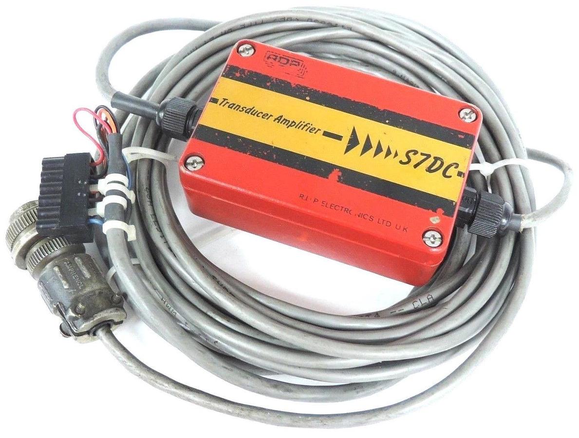 Used RDP ELECTRONICS S7DC TRANSDUCER AMPLIFIER 10-36VDC, W/ CABLES
