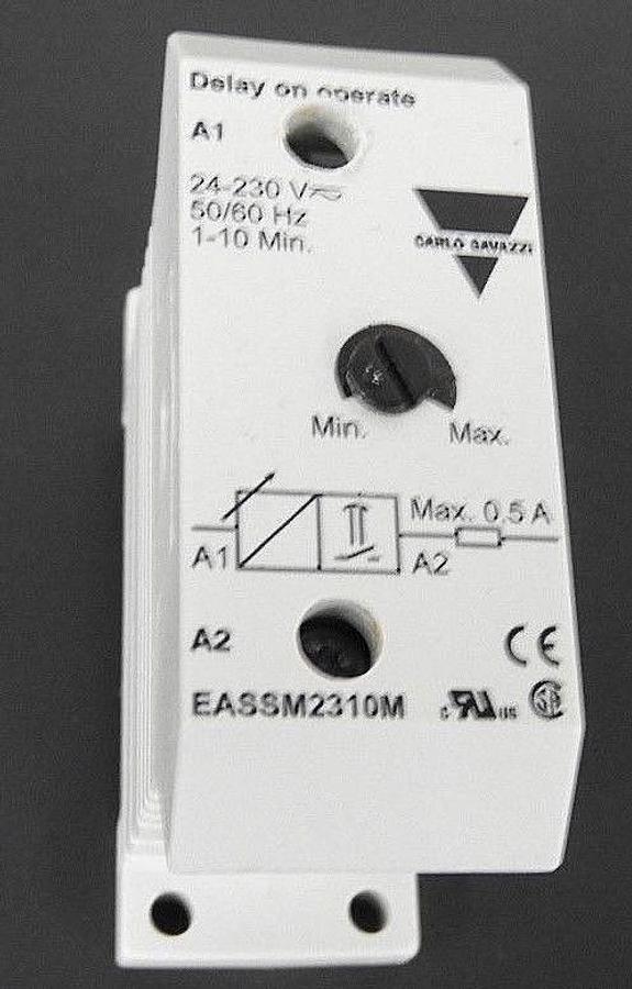 Used CARLO GAVAZZI EASSM2310M MINI E-TIMER DELAY ON AC/DC M