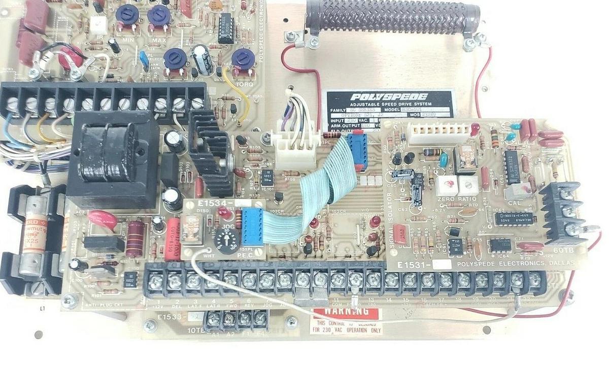 Used POLYSPEDE RSC-101 SC SERIES D.C. DRIVE RSC101