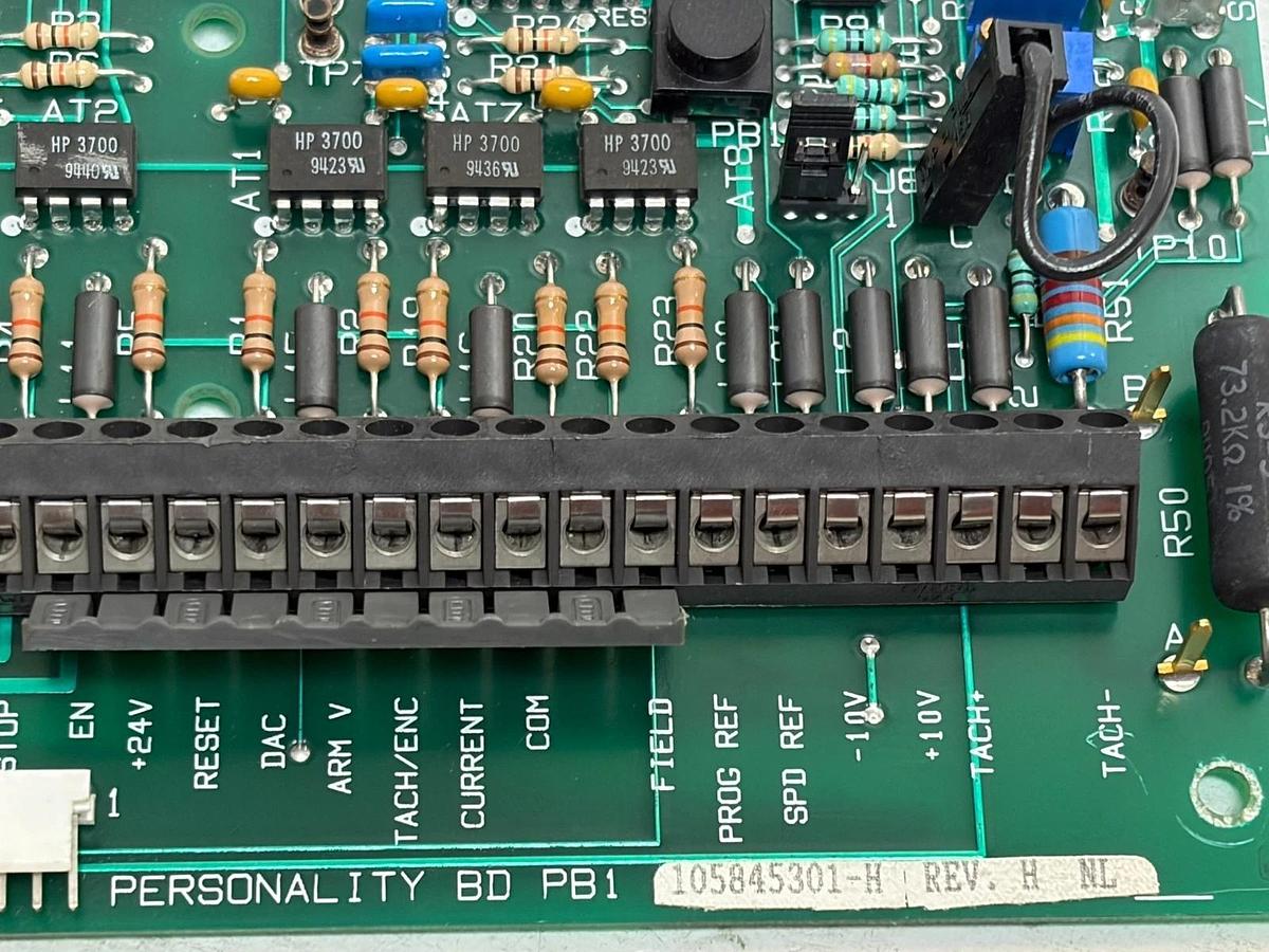 Used Industrial Drive Personality Board PB1 105845301-H Rev H 1056222 E Circuit Card