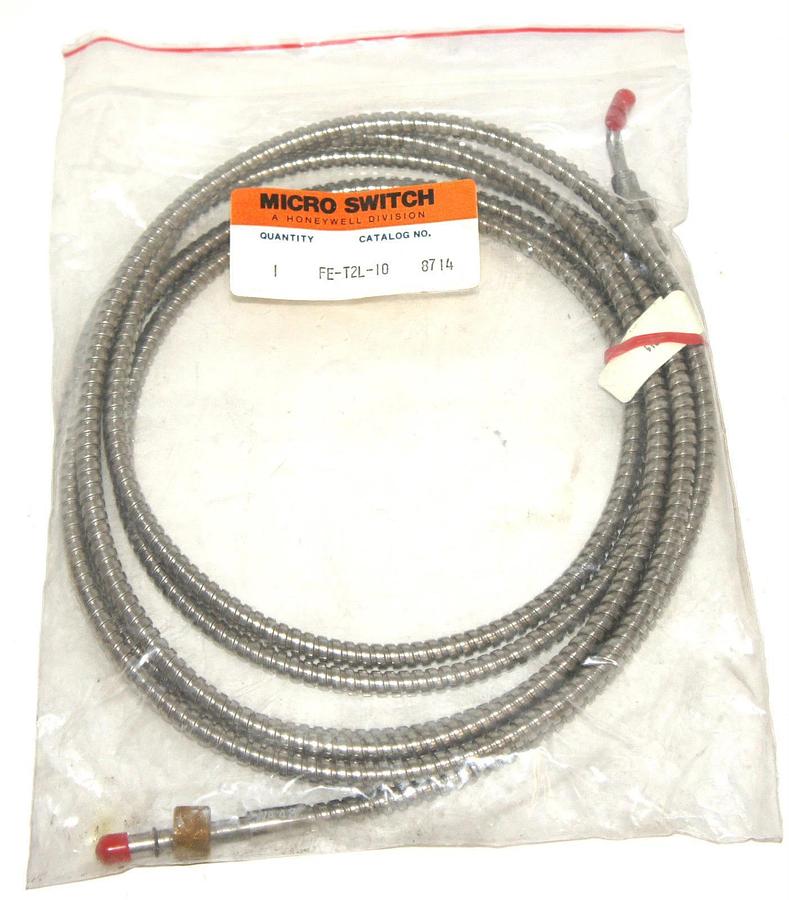 Used NEW HONEYWELL MICRO SWITCH FE-T2L-10 FIBER OPTIC CABLE FET2L10