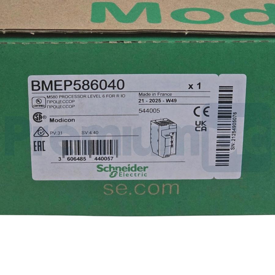 Used Schneider BMEP586040 Modicon M580 Processor 64MB R-IO PV:31 SV:4.40 NSMP (2025)